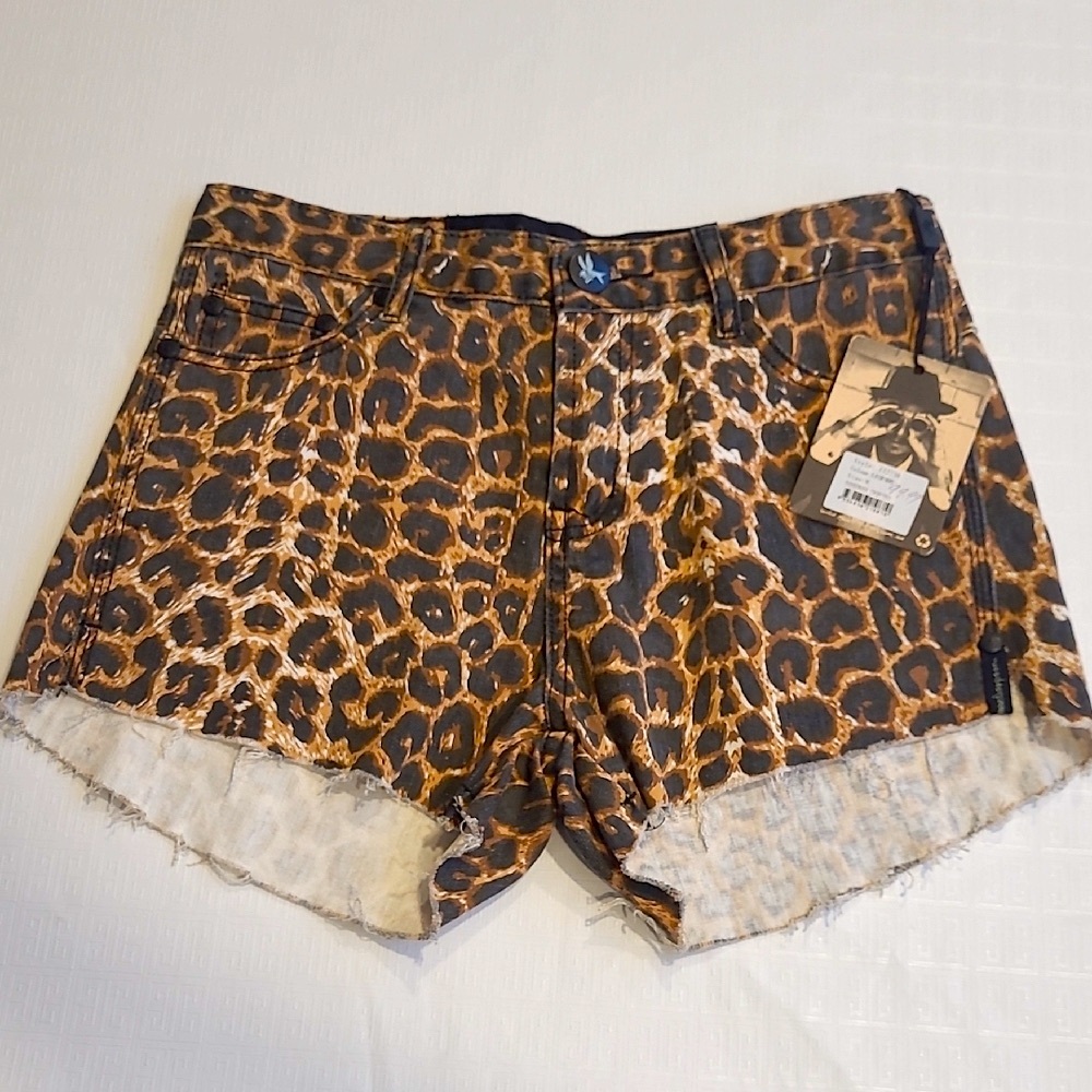 One Teaspoon Surrender Choppers Leopard Print